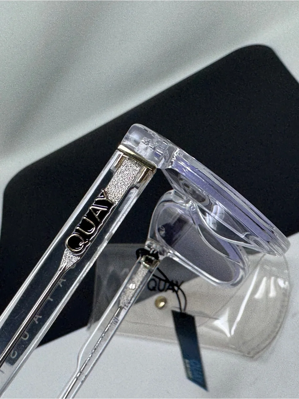 Quay Mini Hardwire Blue Light Glasses reading glasses + 2.00 clear